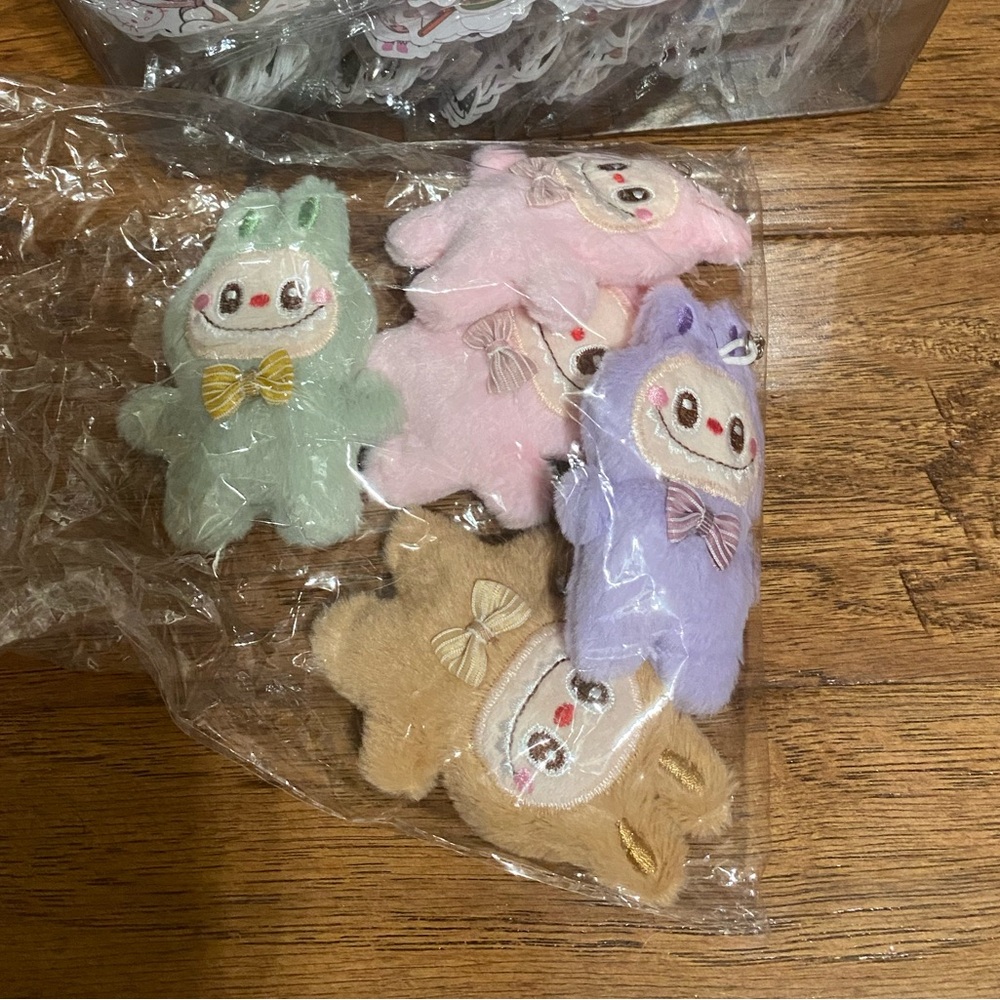 Adorable Plush keychain bundle of 4